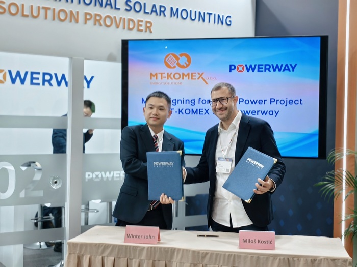 Powerway & MT-KOMEX Forge Solar Tracker Alliance at #IntersolarEurope2025
